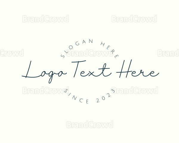 Elegant Handwritten Company Logo