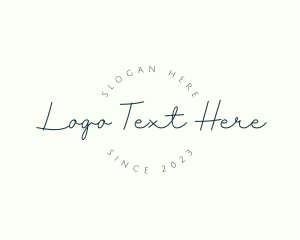 Company - Elegant Handwritten Company logo design