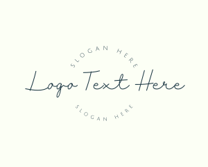 Elegant Handwritten Company Logo