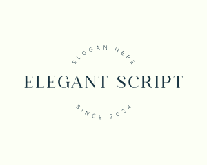 Elegant Handwritten Company logo design