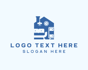 Couch - Living Room Furnishing logo design