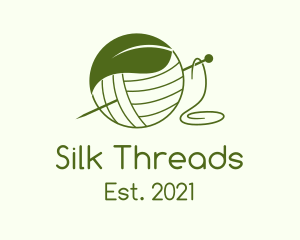 Green Leaf Yarn  logo design