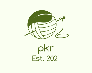 Knit - Green Leaf Yarn logo design