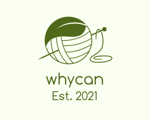Hank - Green Leaf Yarn logo design