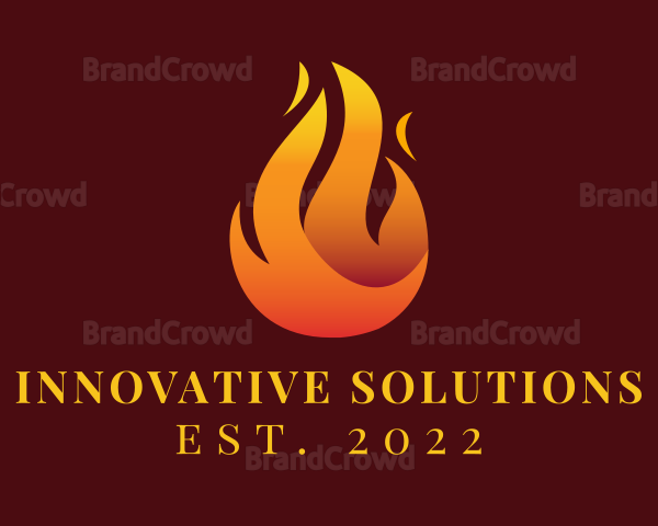 Blazing Fire Flaming Logo
