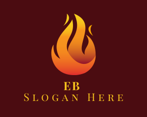 Blazing Fire Flaming  Logo
