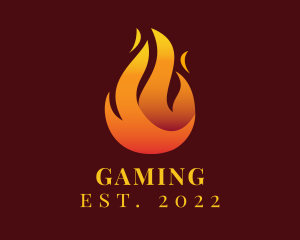 Heating - Blazing Fire Flaming logo design