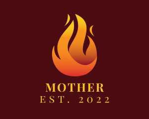 Hot - Blazing Fire Flaming logo design