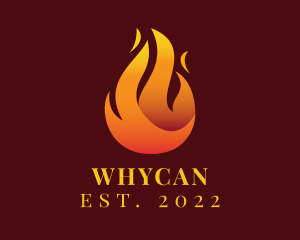 Spicy - Blazing Fire Flaming logo design