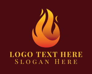 Blazing Fire Flaming  Logo