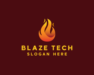 Blazing Fire Flaming  logo design