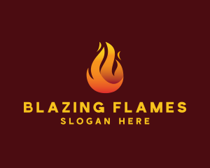 Blazing Fire Flaming  logo design