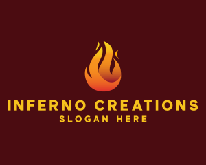 Blazing Fire Flaming  logo design