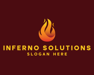 Blazing Fire Flaming  logo design