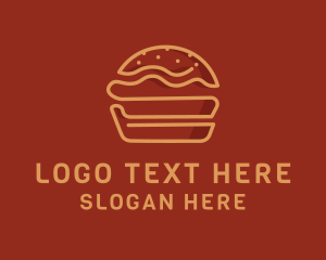 Red Burger - Burger Food Snack logo design