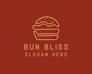 Bun - Burger Food Snack logo design