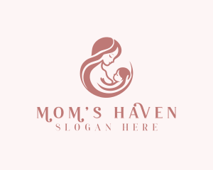 Mother Baby Breastfeeding logo design