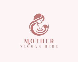 Mother Baby Breastfeeding logo design