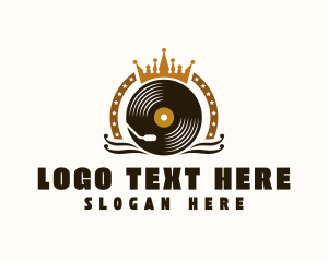 Record Label - Vinyl Record Production logo design