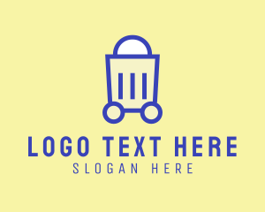 Mobile App - Online Shopping Cart logo design