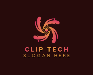 Cybersecurity Tech App logo design