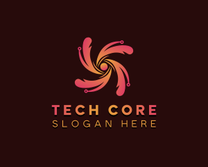 Cybersecurity Tech App logo design