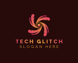 Cybersecurity Tech App logo design