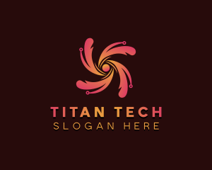 Cybersecurity Tech App logo design