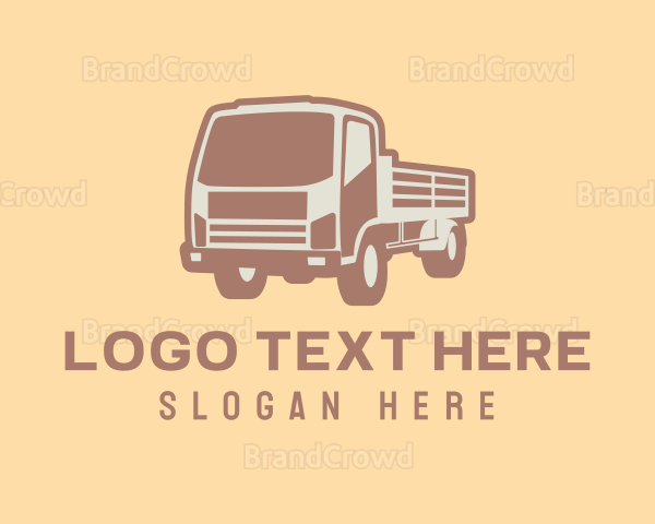 Transport Truck Construction Logo