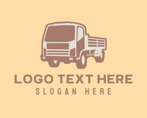Express - Transport Truck Construction logo design