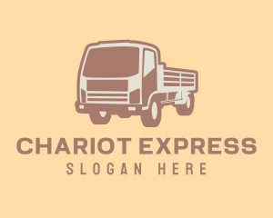 Transport Truck Construction logo design