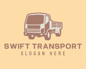 Transport Truck Construction logo design