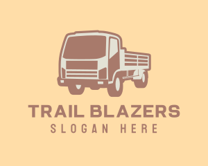 Transport Truck Construction logo design