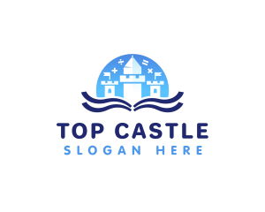 Castle Mathematics Book logo design