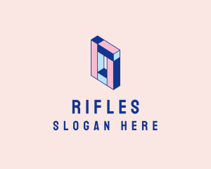 Toy - Pastel Rectangle Block logo design