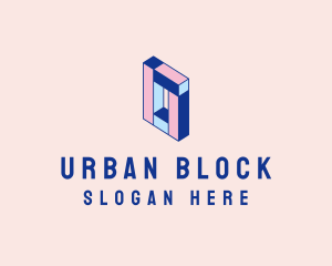 Block - Pastel Rectangle Block logo design