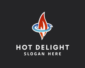 Hot & Cold Temperature logo design