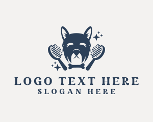 Canine - Pet Dog Grooming logo design