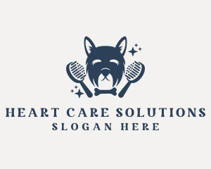 Pet Dog Grooming logo design