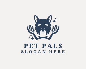 Pet Dog Grooming logo design