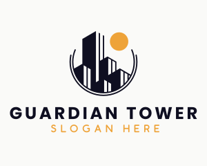 Residential Building Tower logo design