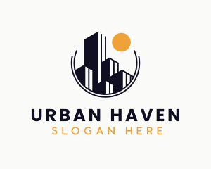 Residential Building Tower logo design