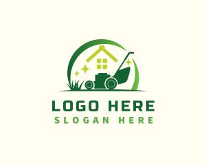 Lawn Mower House Logo