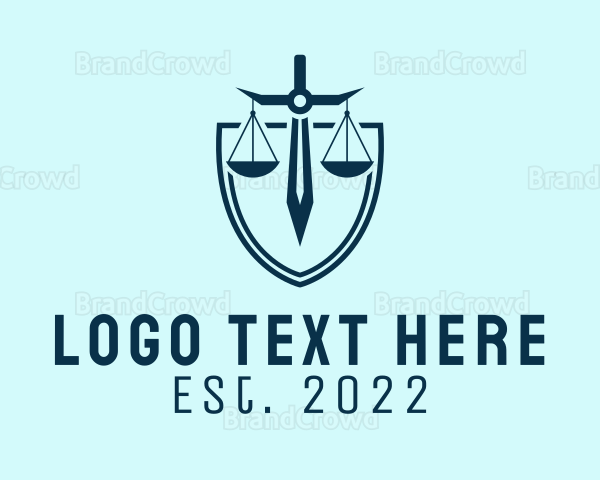 Sword Scale Legal Service Logo