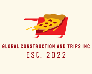 Fast Food Pizza Cart  logo design