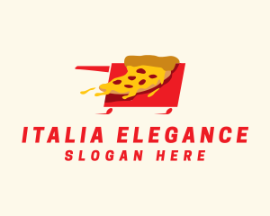 Fast Food Pizza Cart  logo design