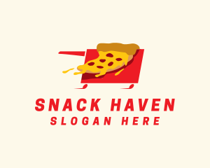 Fast Food Pizza Cart  logo design