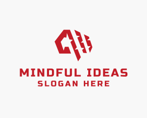 Thought - Spiky Brain Smart logo design