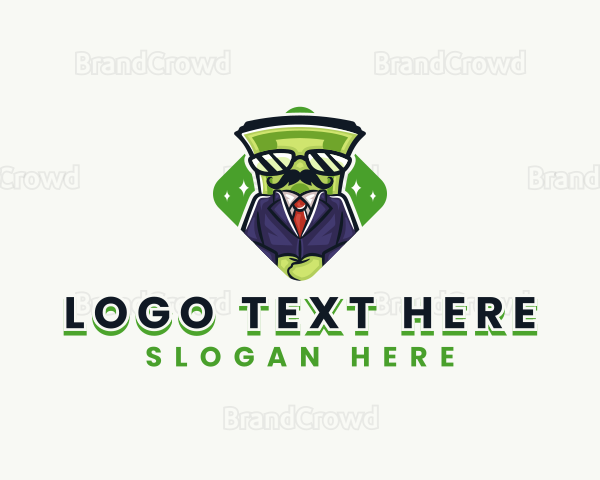 Dollar Money Mascot Logo