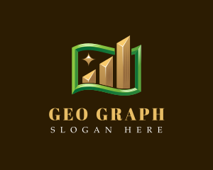 Statistics Bill Graph logo design